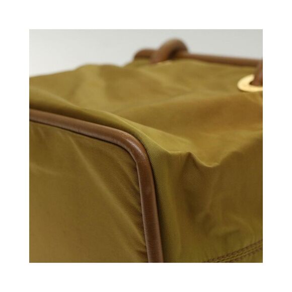 Pre Loved Celine Vintage Tote Bag Mustard Yellow Women Khaki Handbags - Picture 8 of 8